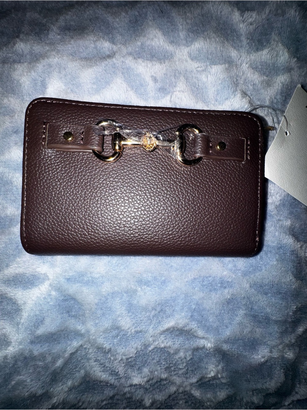 ANNE KLEIN HORSEBIT ZIP WALLET- espresso- NWT - Picture 9 of 9